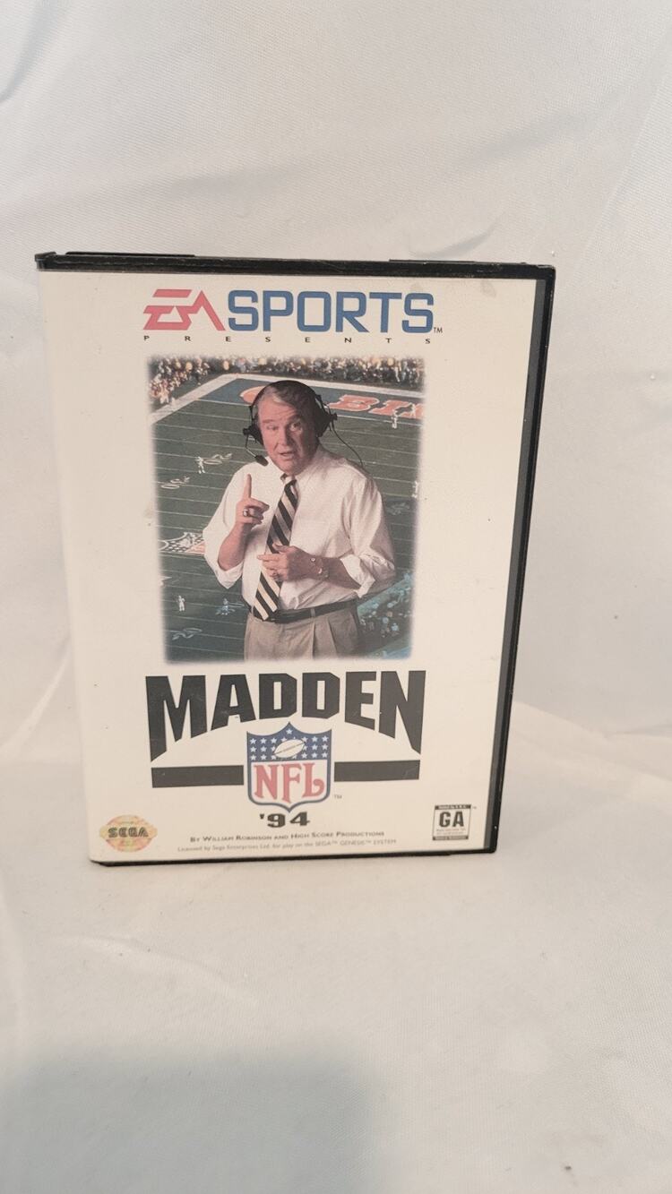 Madden NFL '94 Sega Genesis Complete CIB Game Cartridge & Case EA Sports